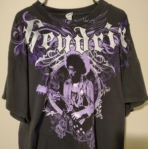 Jimi Hendrix black and purple tee xl shirt.🖤💜